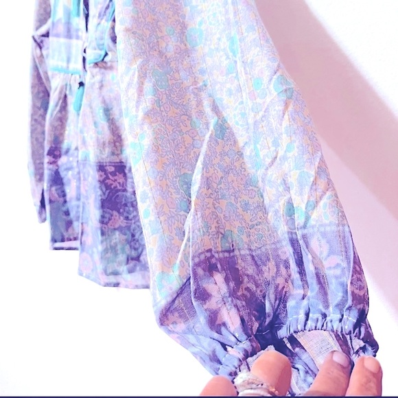 💜NWT💜 SPELL ✨EXTREMELY RARE VINTAGE PIECE✨ Opal Xanadu Blouse Sz XS - Picture 8 of 14